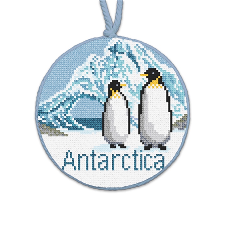 Antarctica Needlepoint Ornament