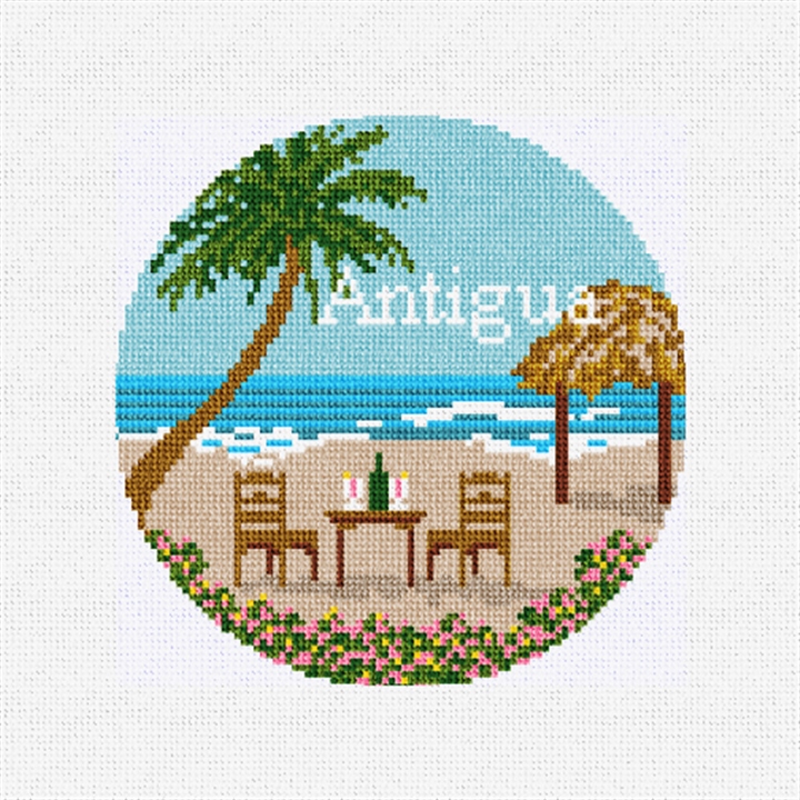 Antigua Paradise Needlepoint Ornament Kit