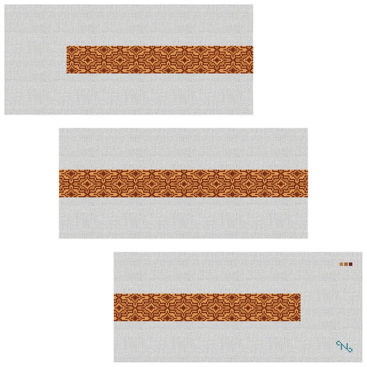 Ares Needlepoint Belt Kit Stitched Preview