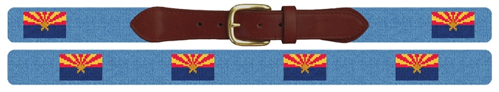 Arizona Flag Needlepoint Belt 