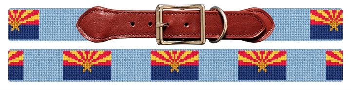 Arizona Flag Needlepoint Dog Collar