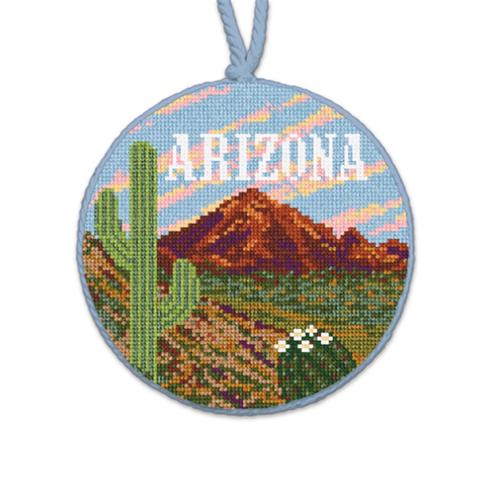 Arizona Needlepoint Ornament