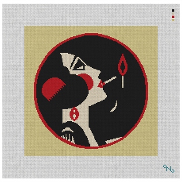 Art Deco Woman Needlepoint Kit