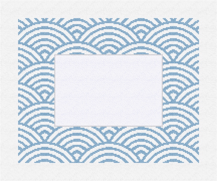 Asian Circles Picture Frame Needlepoint Kit