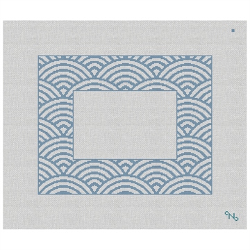 Asian Circles Picture Frame Needlepoint Kit