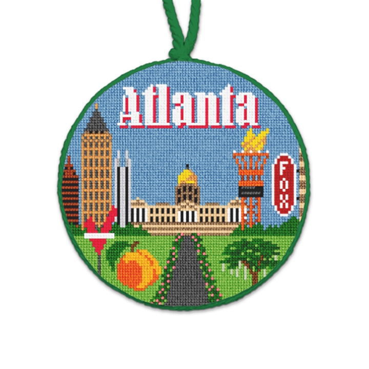Atlanta Needlepoint Ornament