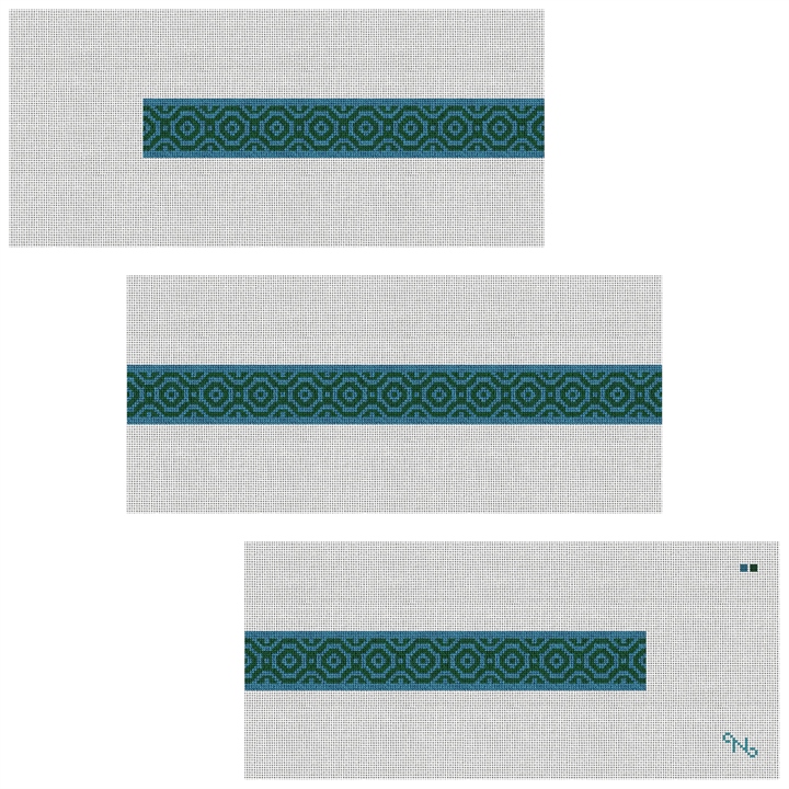 Atlas Needlepoint Belt Kit Stitched Preview