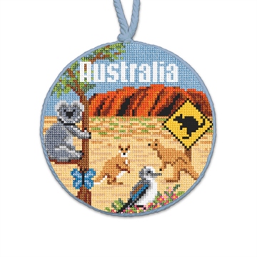 Australia Needlepoint Ornament