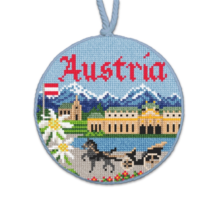Austria Needlepoint Ornament
