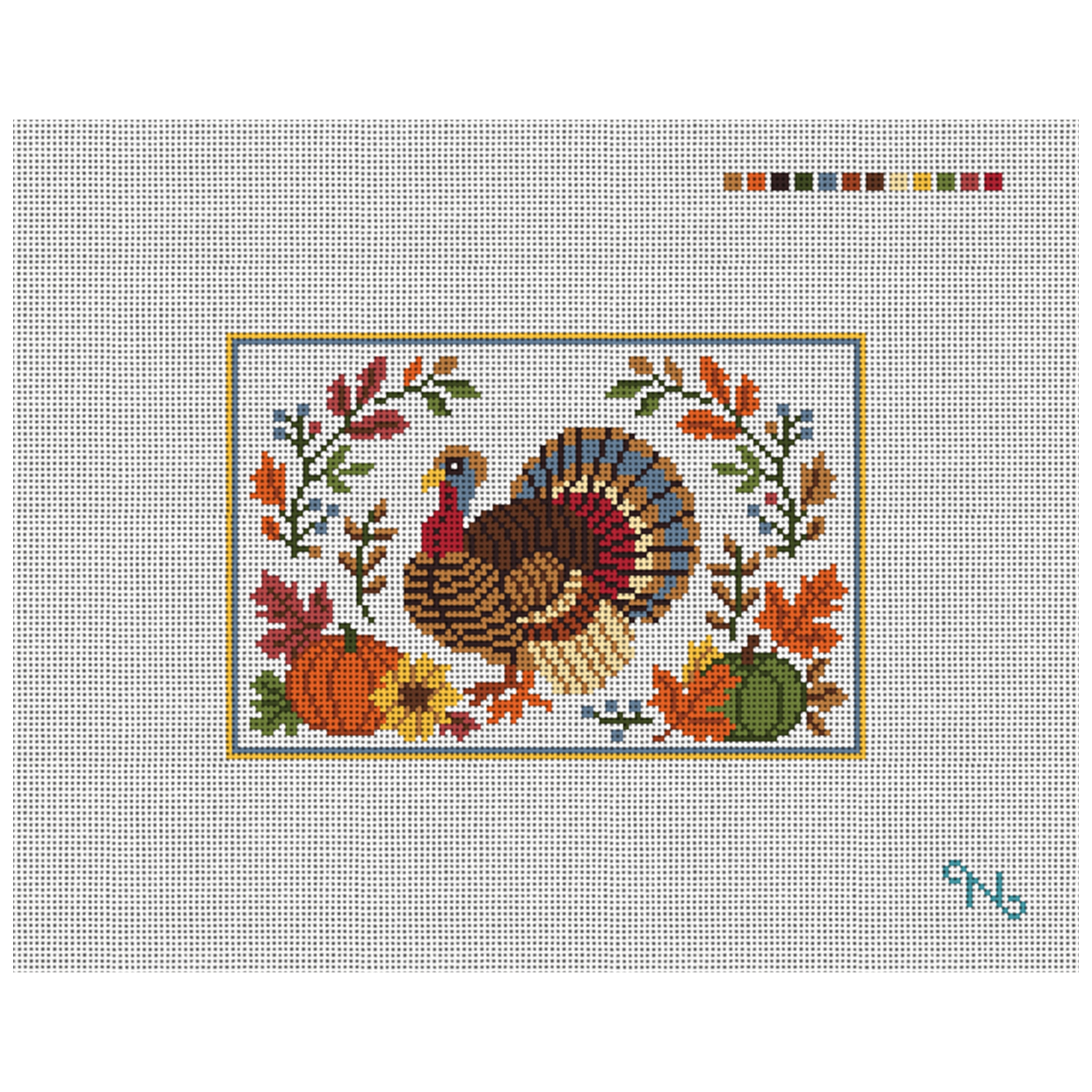 Autumn Blessings Needlepoint Door Hanger Kit