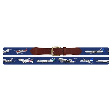 Aviation Needlepoint Belt