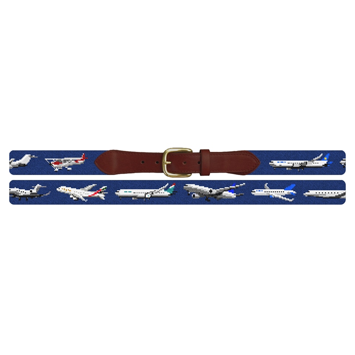 Aviation Needlepoint Belt