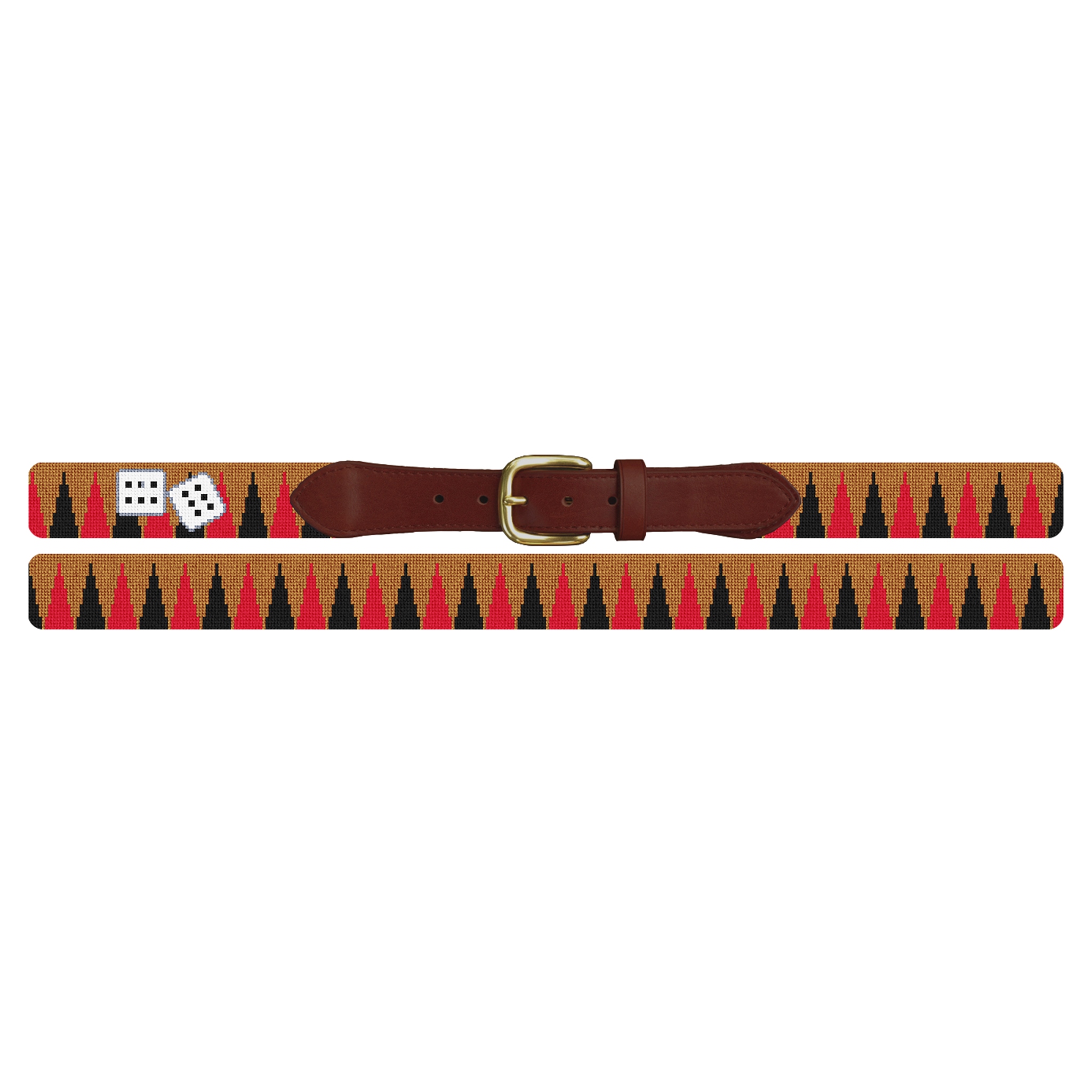 Backgammon Needlepoint Belt