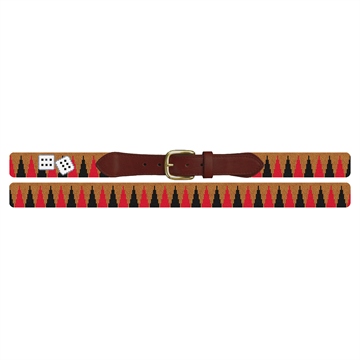 Backgammon Needlepoint Belt