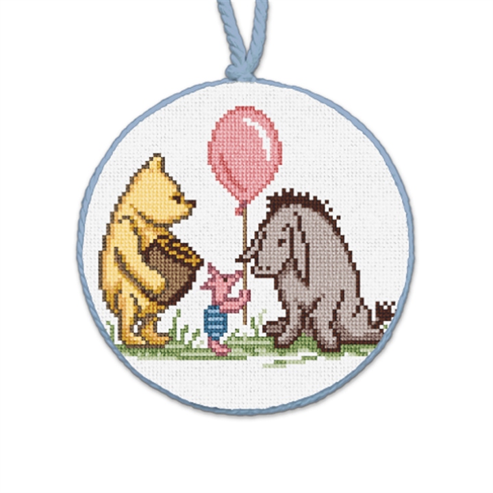 Balloon Friends Needlepoint Ornament