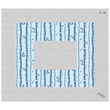 Bamboo Picture Frame Needlepoint Kit Stitched Preview