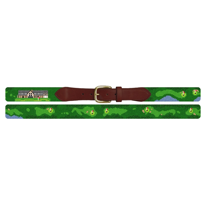 Bandon Dunes Golf Course Needlepoint Belt