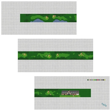 Bandon Dunes Golf Course Needlepoint Belt Kit