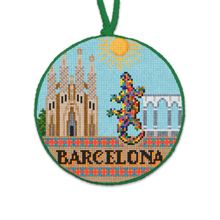 Barcelona Needlepoint Ornament