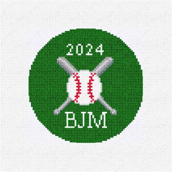 Baseball Home Run Needlepoint Ornament Kit