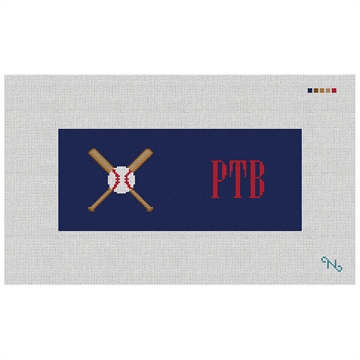 Baseball Needlepoint Flask Kit