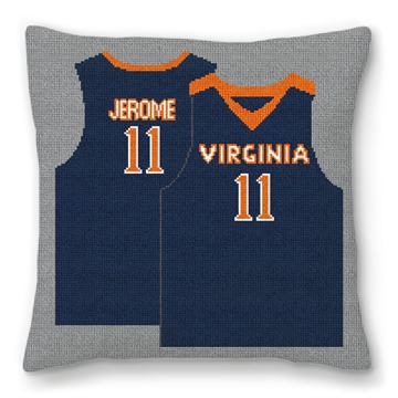 Basketball Jersey Needlepoint Pillow