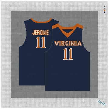 Basketball Jersey Needlepoint Pillow Kit