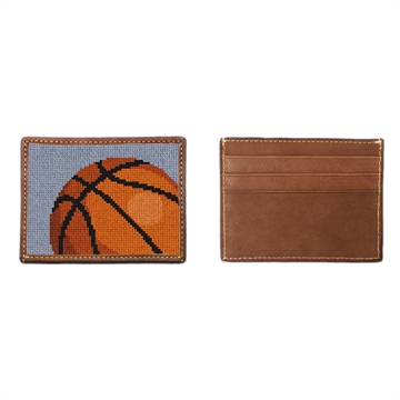 Basketball Needlepoint Card Wallet