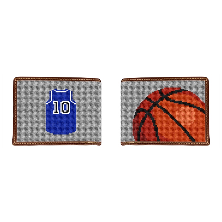 Basketball Needlepoint Wallet
