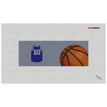 Basketball Needlepoint Wallet Kit
