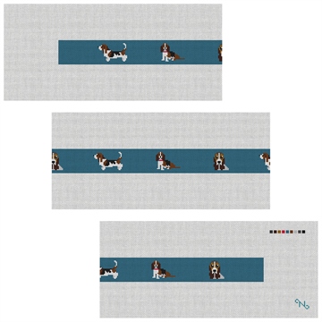 Basset Hound Needlepoint Belt Kit