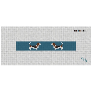Basset Hound Needlepoint Key Fob Kit