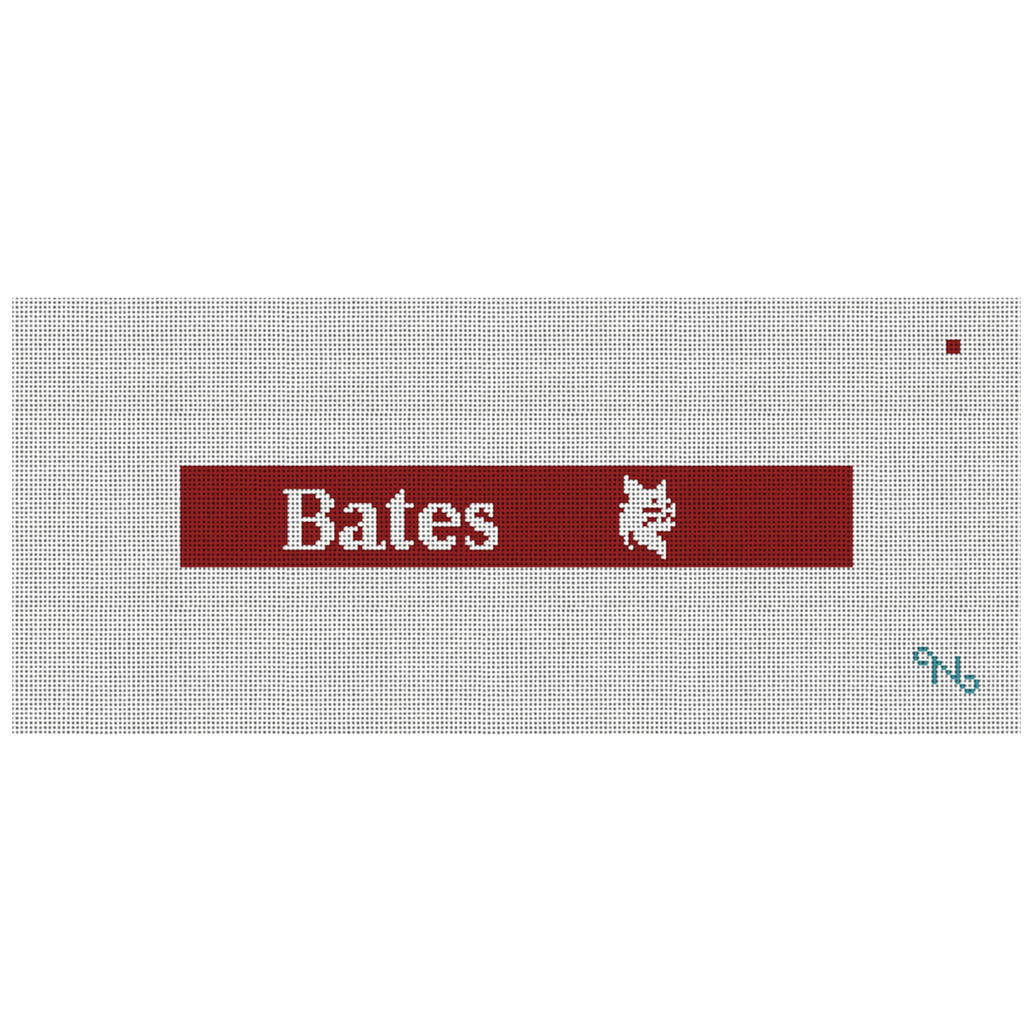 Bates College Bobcats Needlepoint Key Fob Kit