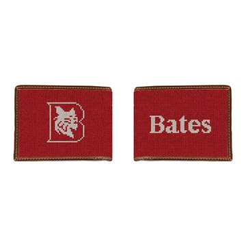 Bates College Needlepoint Wallet