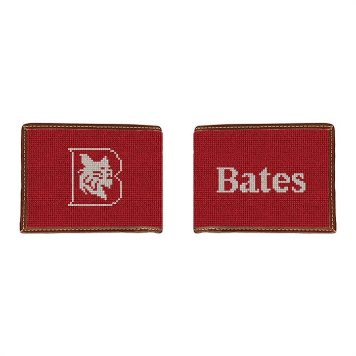 Bates College Needlepoint Wallet
