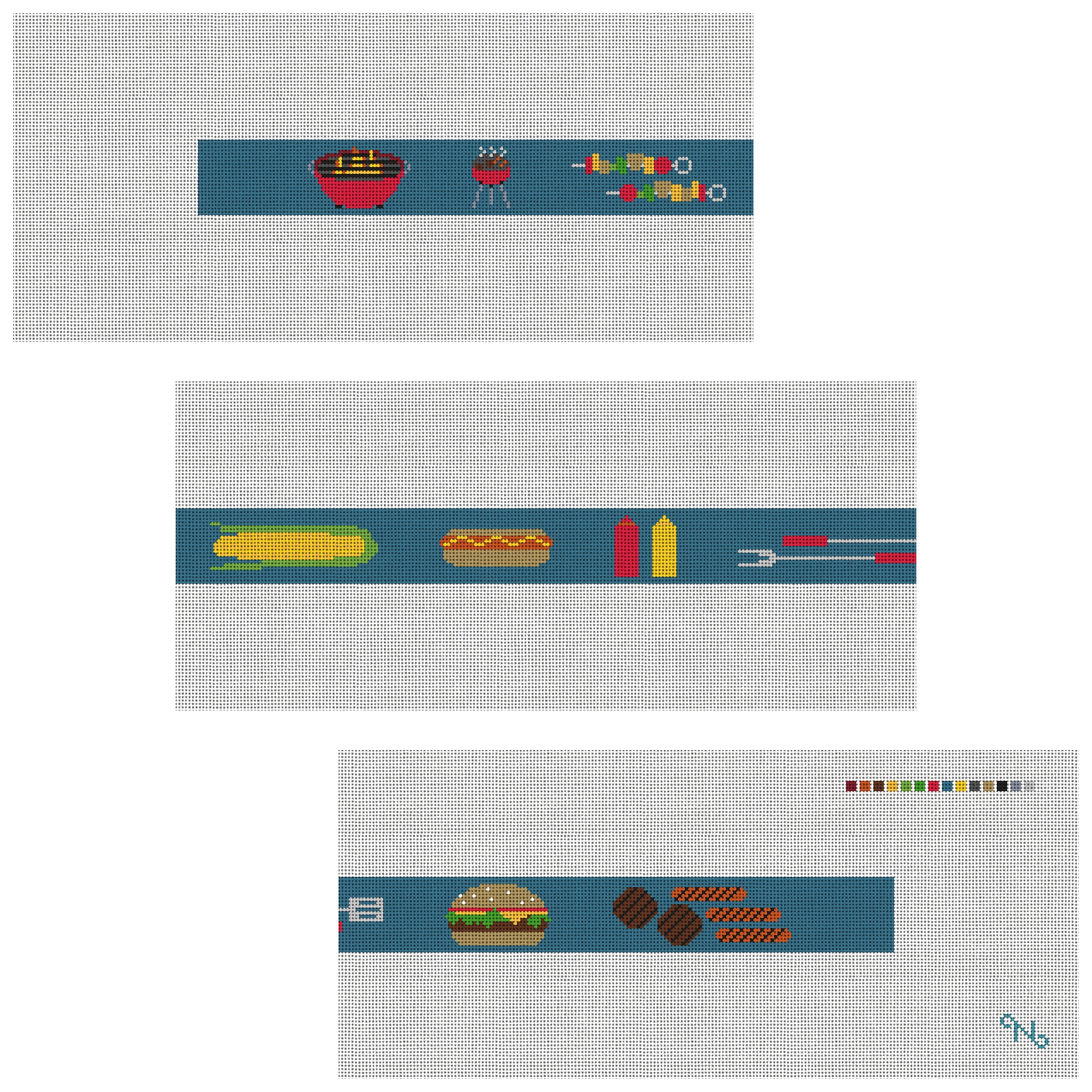 BBQ Needlepoint Belt Kit