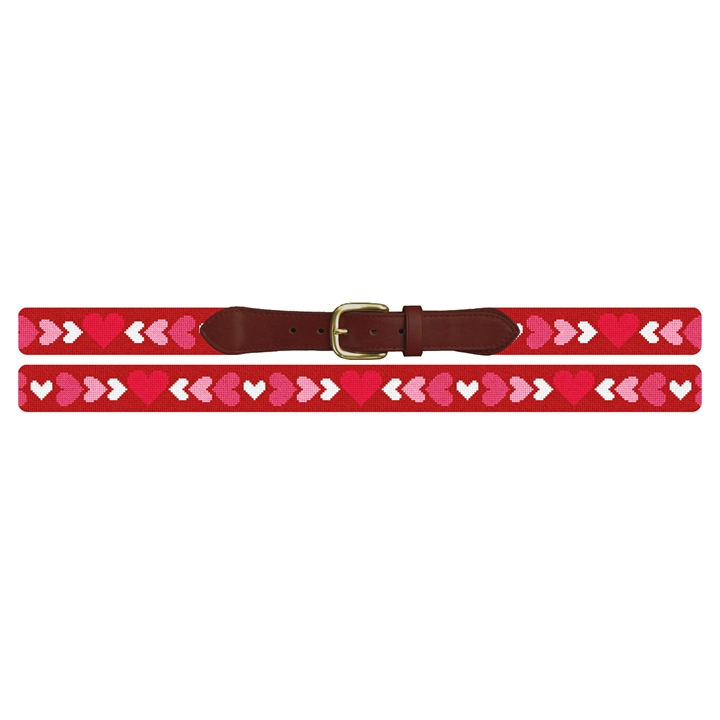 Be My Valentine Needlepoint Belt 