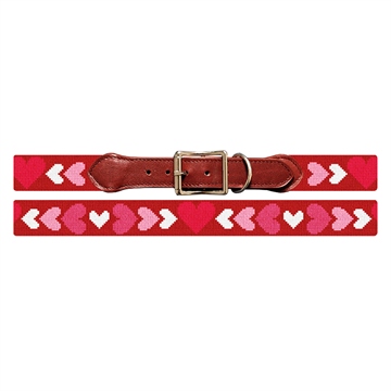 Be My Valentine Needlepoint Dog Collar