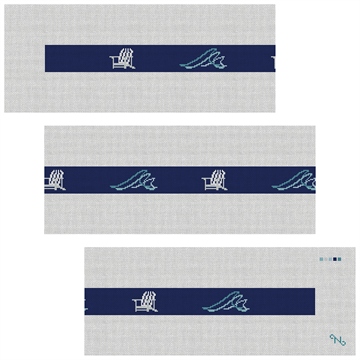 Beach Waves Needlepoint Belt Kit