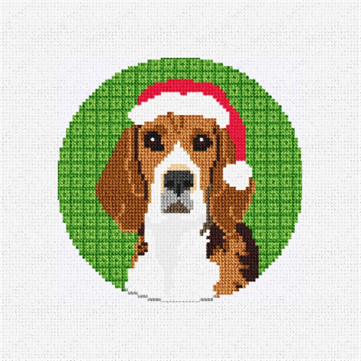 Beagle Needlepoint Ornament Kit