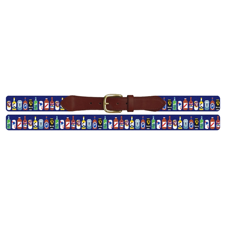 Beer Collection Needlepoint Belt