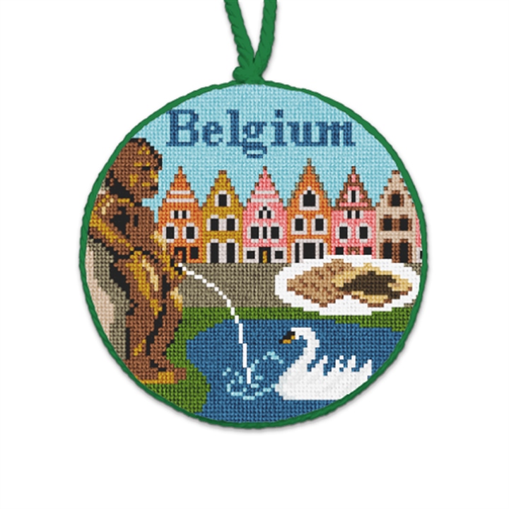 Belgium Needlepoint Ornament