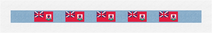 Bermuda Flag Needlepoint Dog Collar Kit