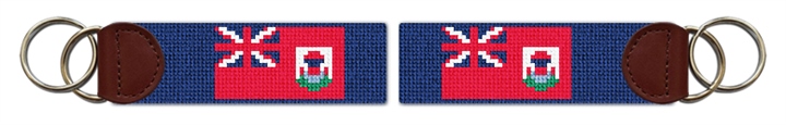 Bermuda Flag Needlepoint Key Fob
