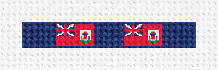 Bermuda Flag Needlepoint Key Fob Kit