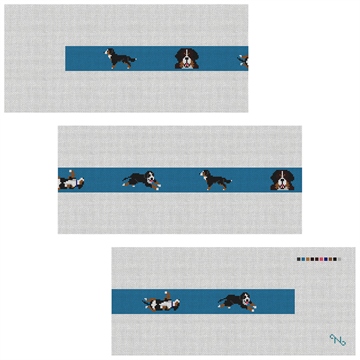 Bernese Mountain Dog Needlepoint Belt Kit