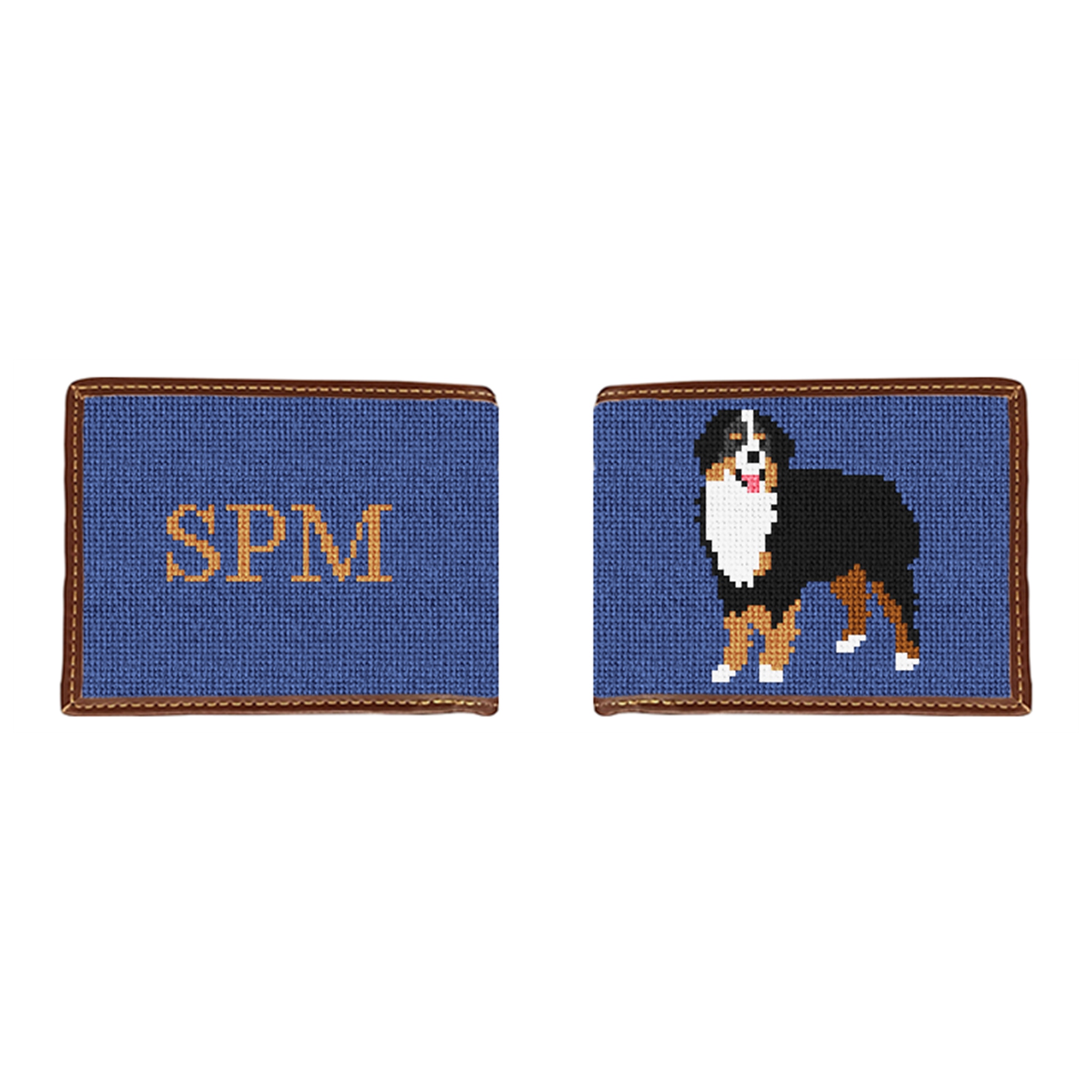 Bernese Mountain Dog Needlepoint Wallet
