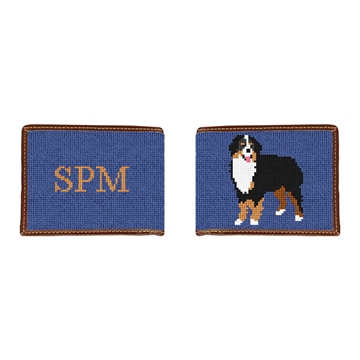 Bernese Mountain Dog Needlepoint Wallet