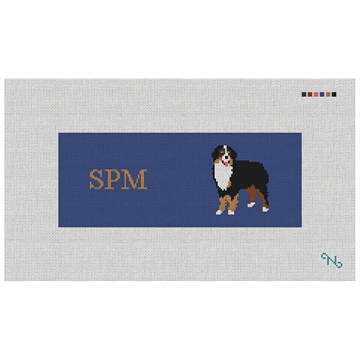 Bernese Mountain Dog Needlepoint Wallet Kit