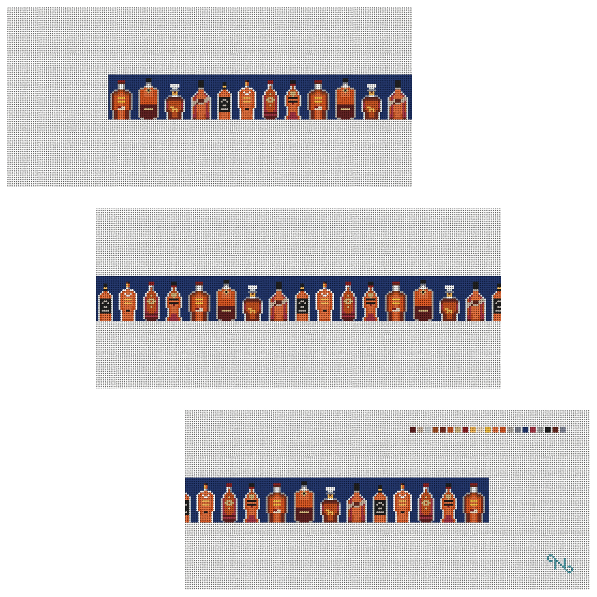 Best Bourbon Needlepoint Belt Kit